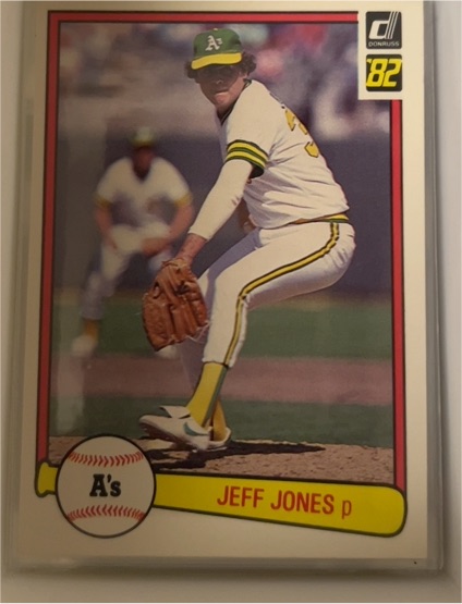 1982 Donruss #82 Jeff Jones — front