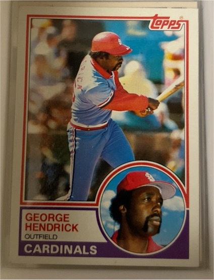 1983 Topps #650 George Hendrick — front