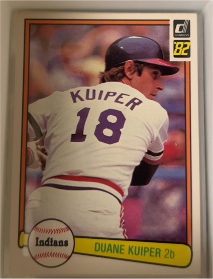 1982 Donruss #198 Duane Kuiper — front