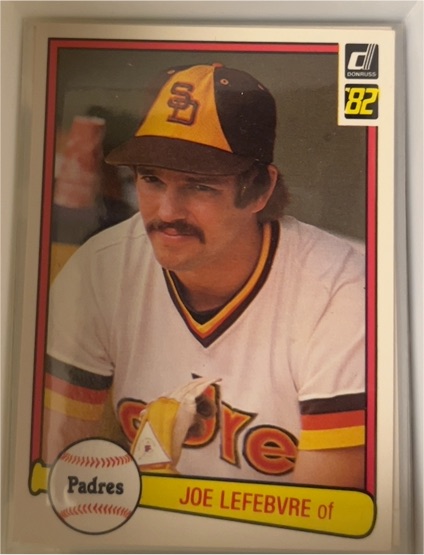 1982 Donruss #373 Joe Lefebvre San Diego Padres — front