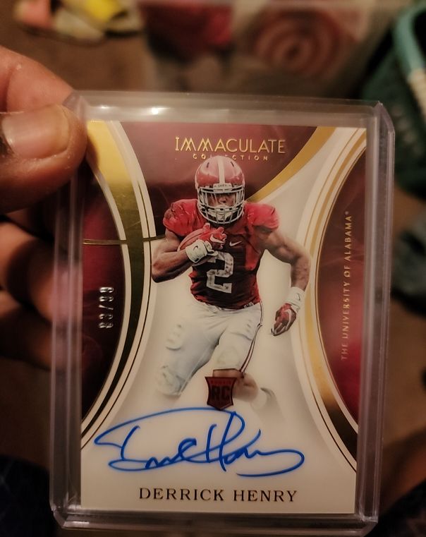 2016 Panini Immaculate Collection #112 Derrick Henry Rookie Auto — front