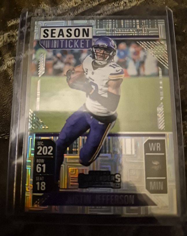 2024 Panini Contenders Season Ticket #65 Justin Jefferson — front