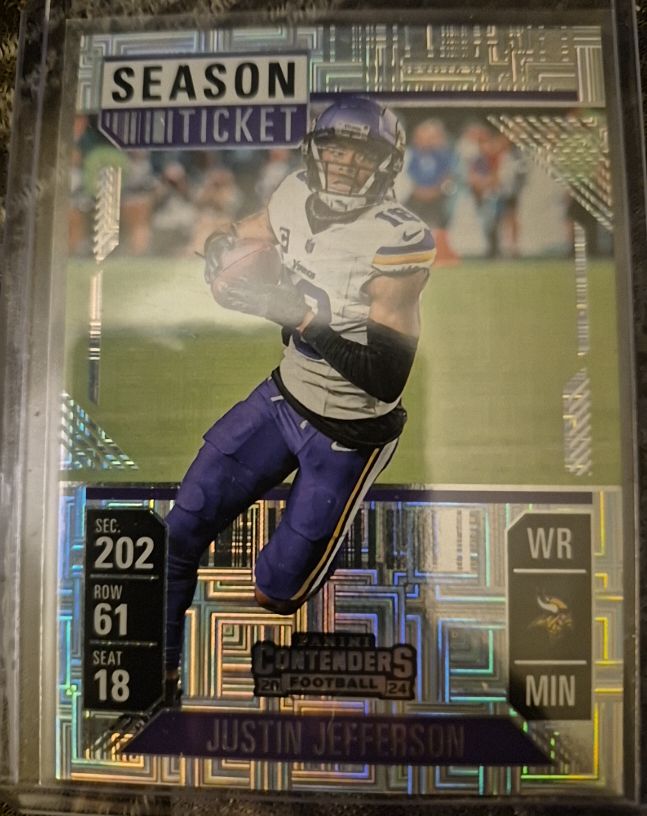 2024 Panini Contenders Season Ticket #65 Justin Jefferson — front