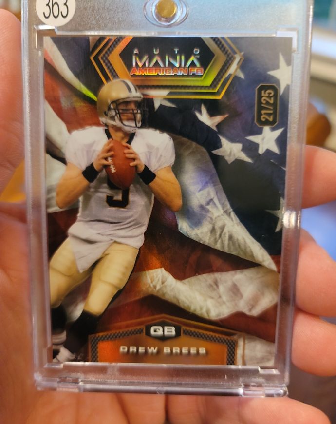 2024 Wild Card Auto Mania American FB #21/25 Drew Brees — front