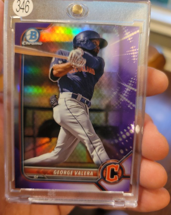 2022 Bowman Chrome #BCP-233 George Valera — front