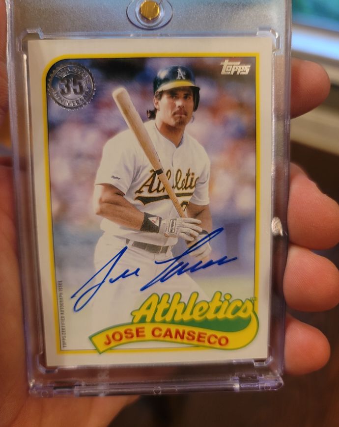 2024 Topps 1989 35th Anniversary Auto #89BA-JC Jose Canseco — front