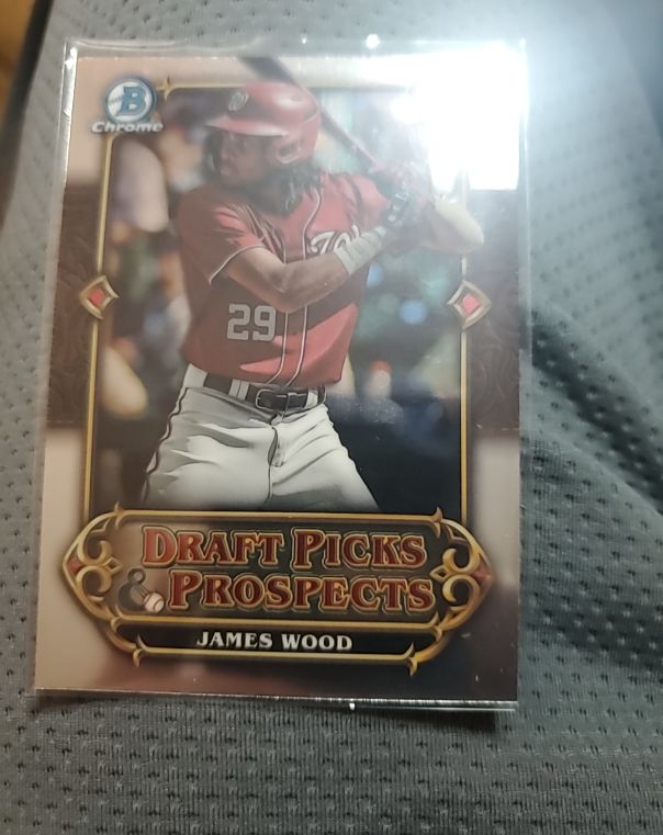 2023 Bowman Chrome Draft Picks & Prospects #DPP-16 James Wood — front