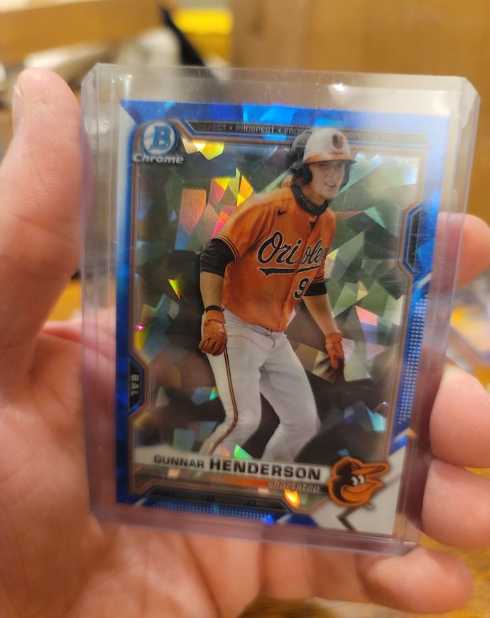 2021 Bowman Chrome Draft #BDC-175 Gunnar Henderson — front