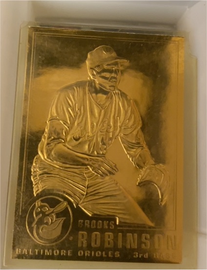 1996 Danbury Mint Brooks Robinson 22kt Gold #11 — front