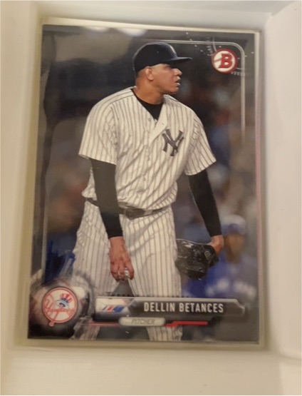 2017 Bowman #72 Dellin Betances — front