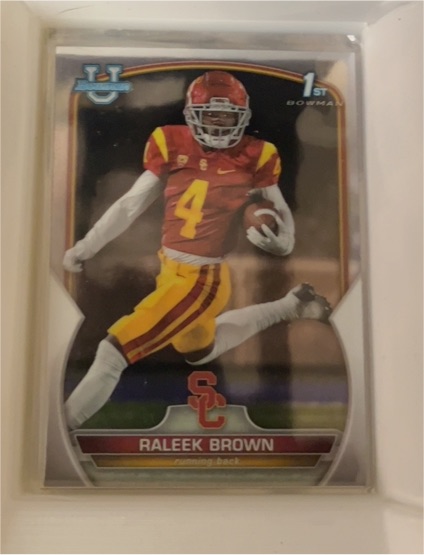 2022 Bowman University Chrome #83 Raleek Brown — front