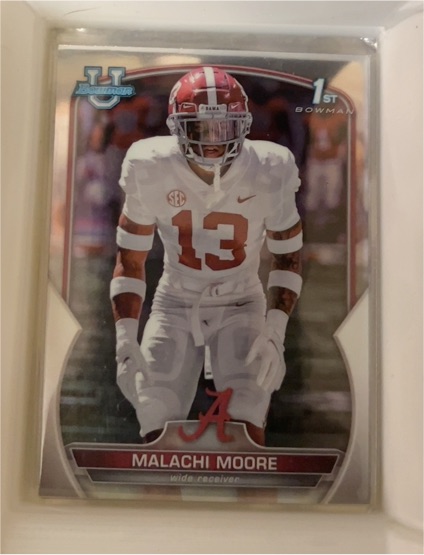 2022 Bowman University Chrome #74 Malachi Moore — front