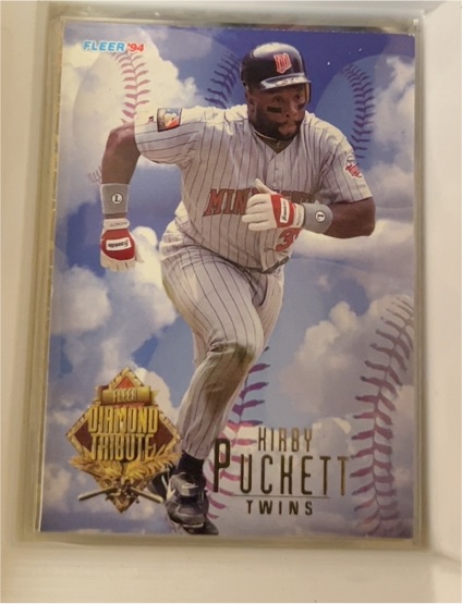 1994 Fleer Update Diamond Tribute #9 Kirby Puckett — front