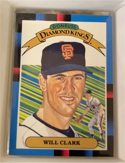 1988 Donruss Diamond Kings #21 Will Clark — front