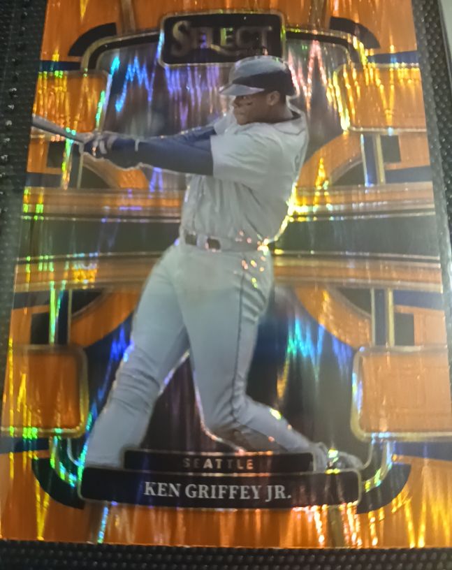 2024 Panini Select #46 Ken Griffey Jr. Orange Flash Prizm — front