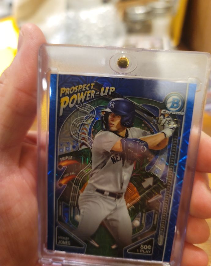 2024 Bowman Chrome Prospect Power Up #PP-9 Spencer Jones — front