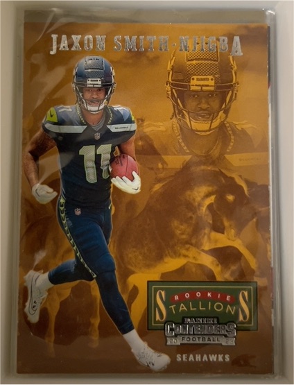 2023 Panini Contenders #21 Jaxon Smith-Njigba Rookie Stallions — front