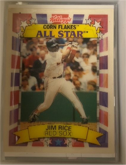 1992 Kellogg's Corn Flakes All Star #8 Jim Rice — front