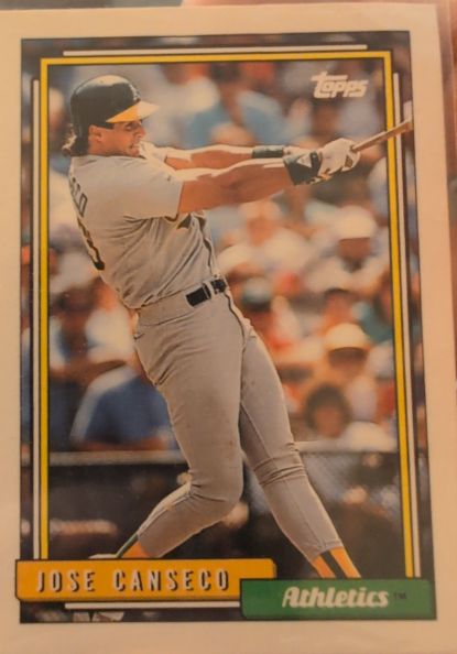 1992 Topps #100 Jose Canseco — front