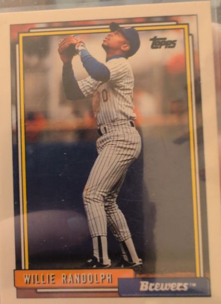 1992 Topps #116 Willie Randolph — front