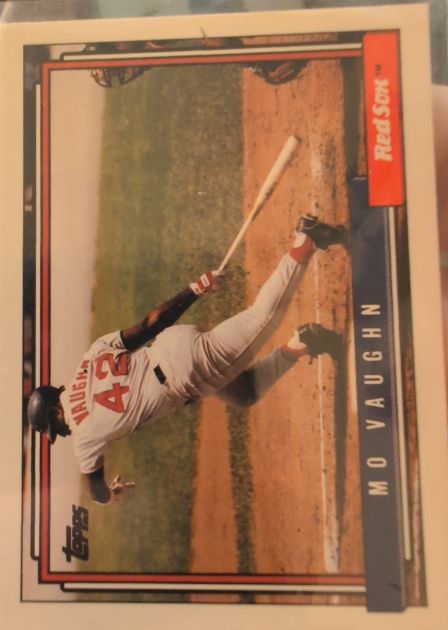 1992 Topps #59 Mo Vaughn — front