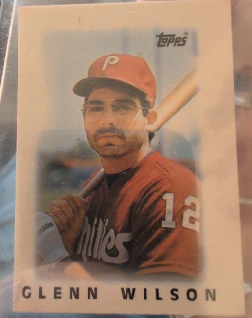 1986 Topps Mini Leaders #56 Glenn Wilson — front