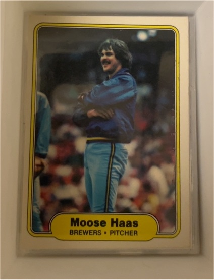 1982 Fleer #143 Moose Haas — front