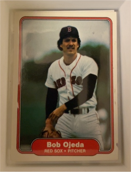 1982 Fleer #301 Bob Ojeda — front