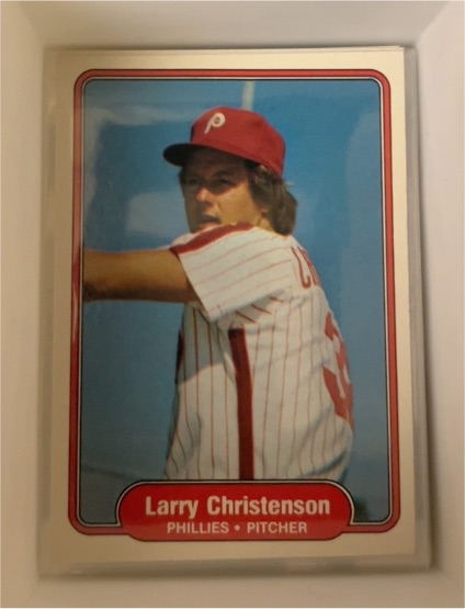 1982 Fleer #244 Larry Christenson — front