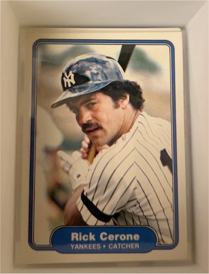 1982 Fleer #31 Rick Cerone — front