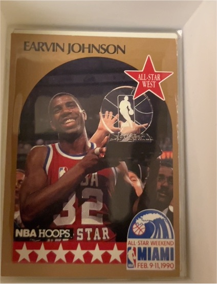 1990 NBA Hoops #18 Earvin Johnson — front