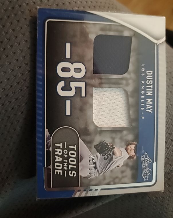 2022 Panini Absolute Tools of the Trade 2 Swatch #TTT2-DM Dustin May — front
