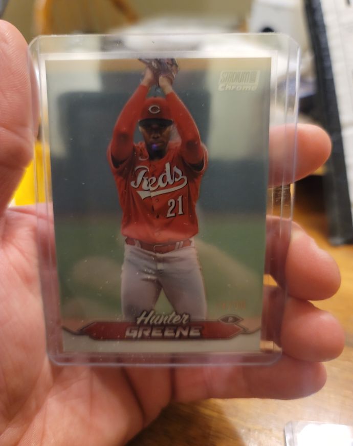 2024 Topps Stadium Club Chrome #92 Hunter Greene — front