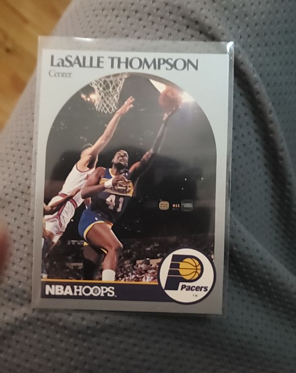 1990-91 NBA Hoops #140 LaSalle Thompson — front
