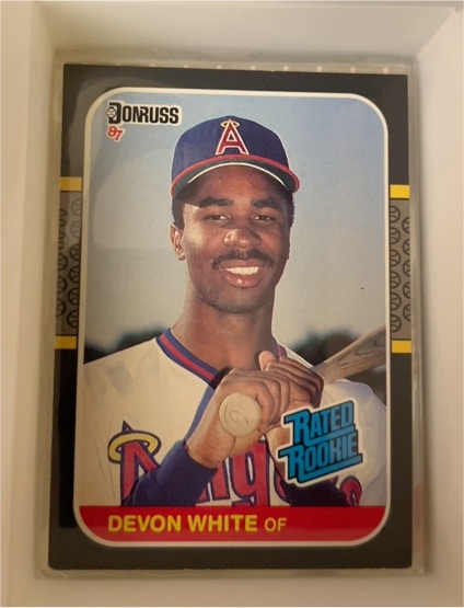 1987 Donruss #38 Devon White — front