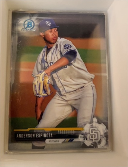 2017 Bowman Chrome #BCP54 Anderson Espinoza — front
