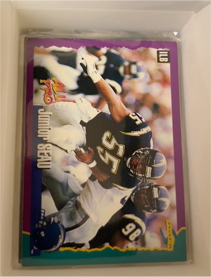 1994 Score #81 Junior Seau — front
