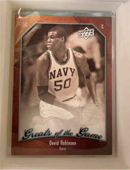 2009-10 Upper Deck Greats of the Game #80 David Robinson — front