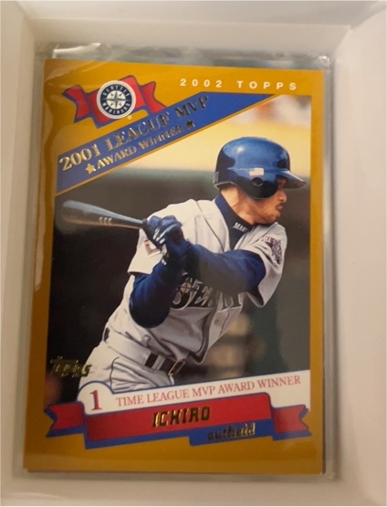 2002 Topps #716 Ichiro Suzuki 2001 League MVP Award Winner — front