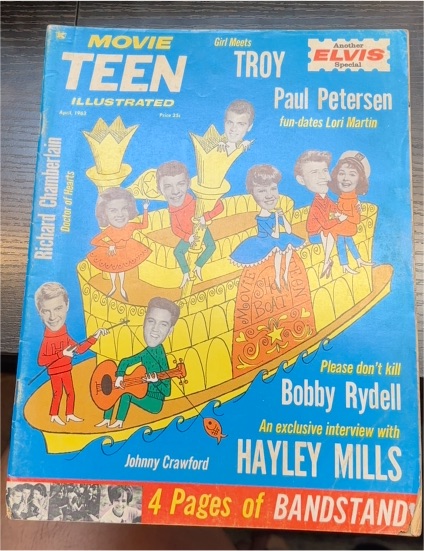 1963 Movie Teen Illustrated April Paul Petersen — front