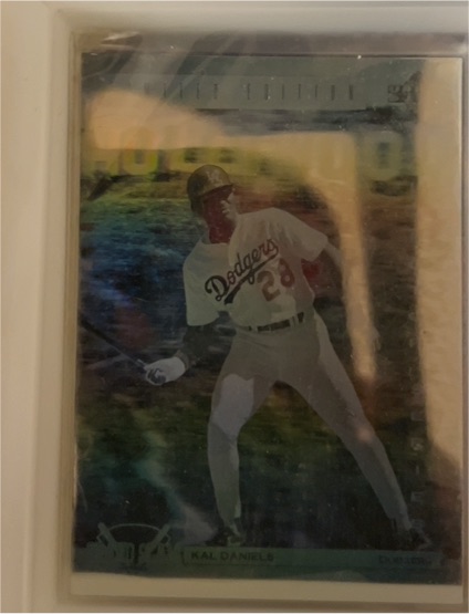 1992 UD DENNY'S GRAND SLAM HOLOGRAM BASEBALL #14 Kal Daniels — front