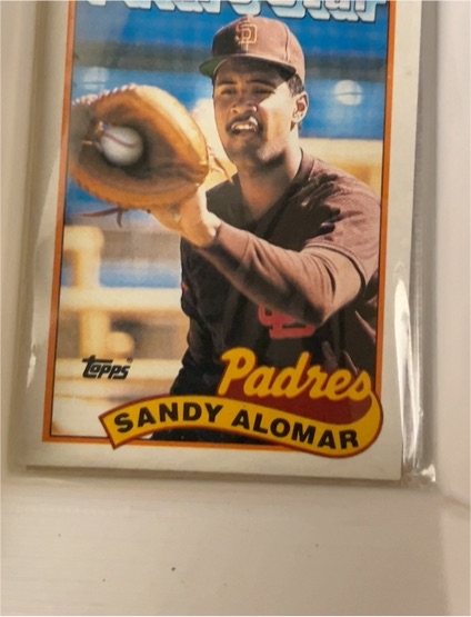 1989 Topps #648 Sandy Alomar Jr. — front