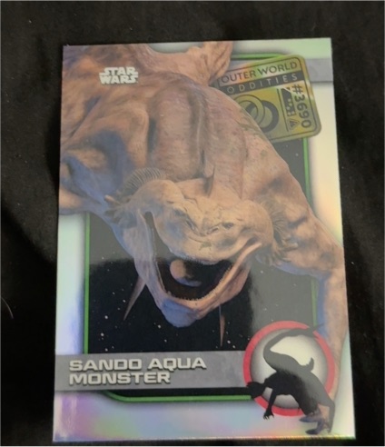 2025 Topps Chrome Star Wars Outer World Oddities #UO-18 Sando Aqua Monster — front