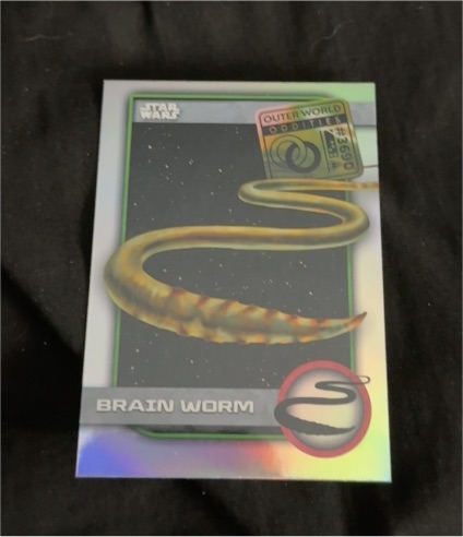 2025 Topps Chrome Star Wars Outer World Oddities #UO-2 Brain Worm — front