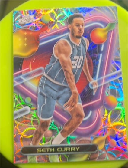 2023-24 Topps Chrome Cosmic #34 Seth Curry — front