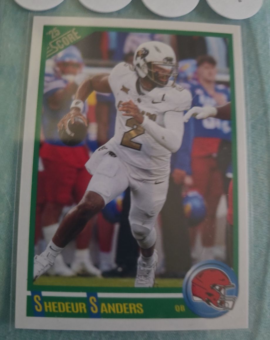 2025 Panini Score #2 Shedeur Sanders Anniversary Rookies — front
