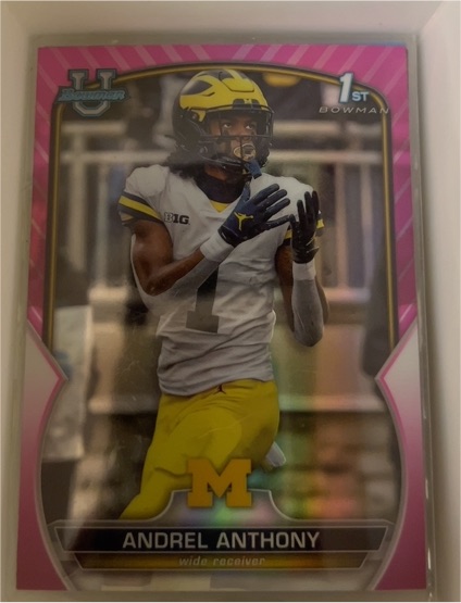 2022 Bowman University Chrome #63 Andrel Anthony — front