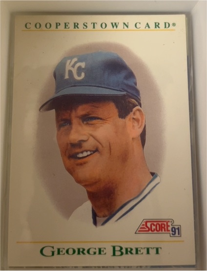1991 Score #B5 George Brett Cooperstown — front