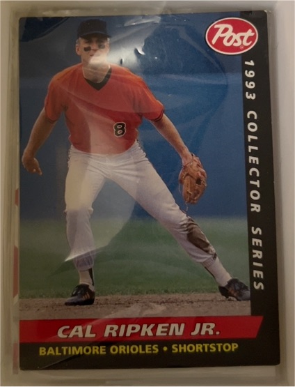1993 Post #9 Cal Ripken Jr. — front