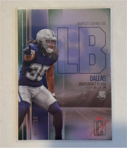 2024 Topps Signature Class #96 Marist Liufau — front